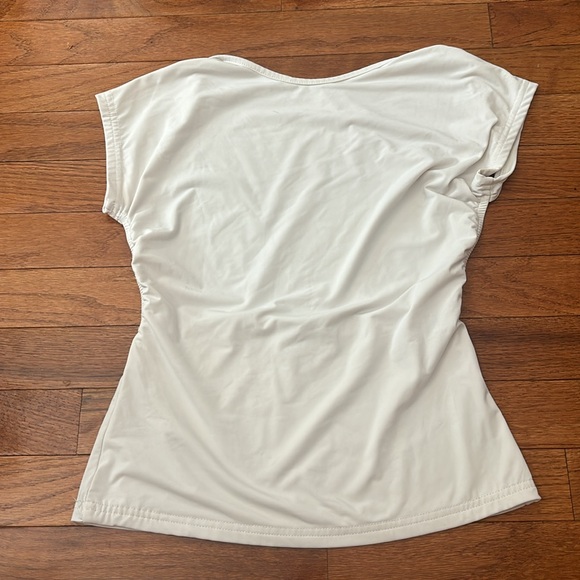 Princess Polly Rosalina white cap sleeve plunge backless top- size 4 - Picture 4 of 7